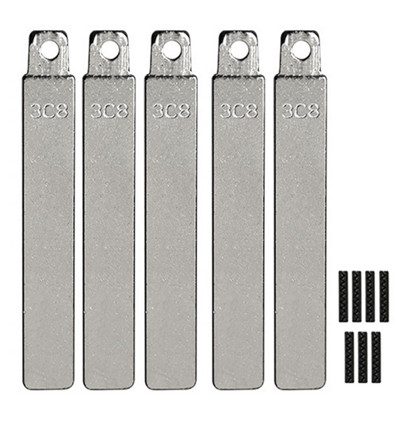 Hyundai 3C8 - Flip Key Blade w/Roll Pins for OEM Remotes (GTL) (5 Pack)