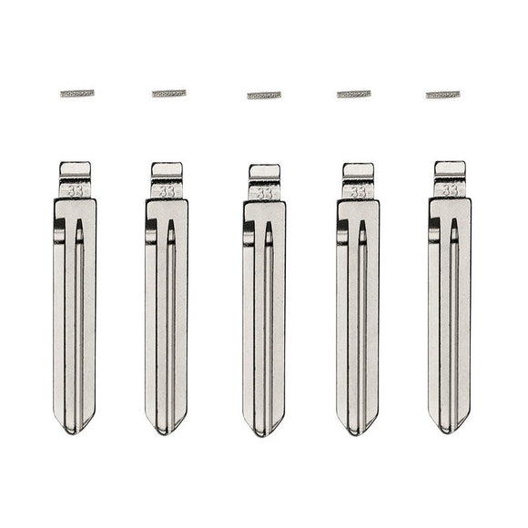 Hyundai/Kia HY15 - Flip Key Blade w/Roll Pins for Xhorse Remotes (GTL) (5 Pack)