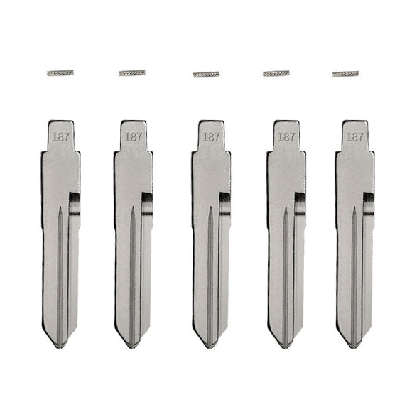 Mitsubishi MIT9 - Flip Key Blade w/Roll Pins for Xhorse Remotes (GTL) (5 Pack)