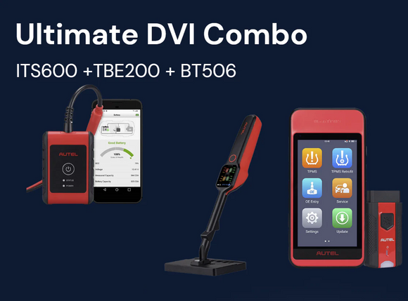 Ultimate DVI Combo - Autel ITS600 + TBE200 + BT506