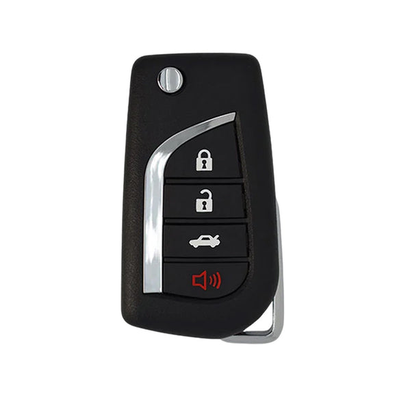Toyota 2004-2010 4-Button Flippy Remote Head Key (FCC: GQ43VT20T)