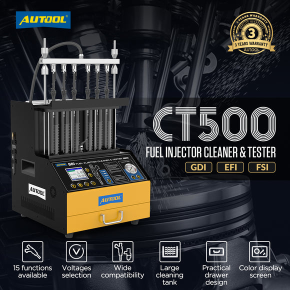 AUTOOL - CT500 GDI EFI FEI Fuel Injector Cleaner & Tester