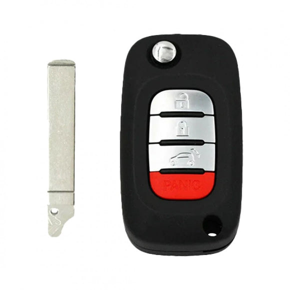 Smart fortwo/forfour 2015-2017 4-Button Flip Key W453