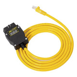 Ethernet to OBD2 Cable with Voltage Display - VOE, Enet cable for BMW, Supra, Volvo, Polestar