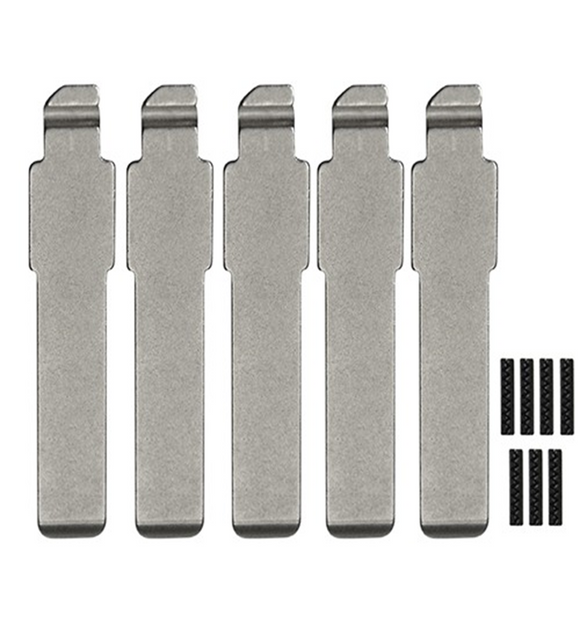 Fiat SIP37T - Flip Key Blade w/Roll Pins for OEM Remotes (GTL) (5 Pack)