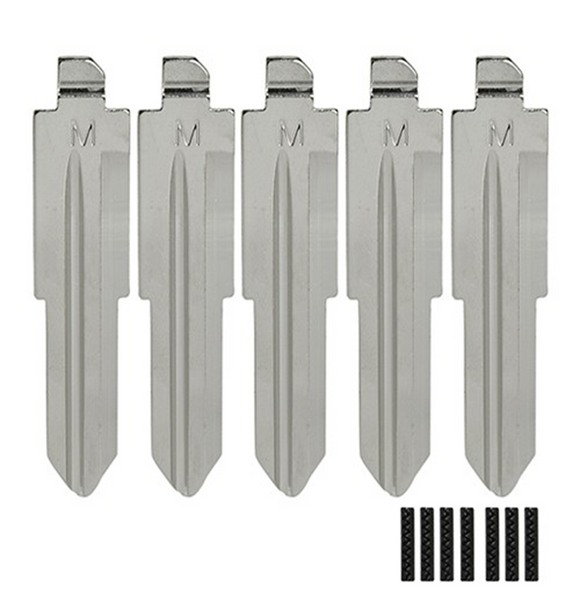 Chevrolet DWO4T - Flip Key Blade w/Roll Pins (GTL) (5 Pack)