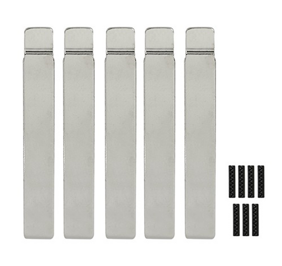GM HU100FH - Flip Key Blade w/Roll Pins for OEM Remotes (GTL) (5 Pack)