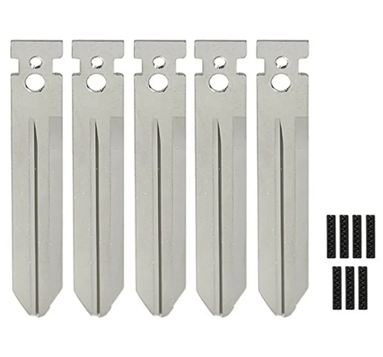 Nissan NSN14T - Flip Key Blade w/Roll Pins for OEM Remotes (5 Pack)