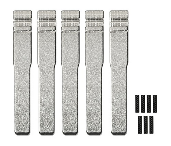 Ford HU101T - Flip Key Blade w/Roll Pins for OEM Remotes (GTL) (5 Pack)