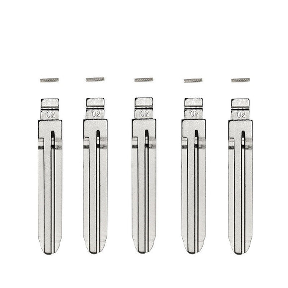 5-Pack Toyota TR47 Flip Key Blade w/Roll Pins for Xhorse Remotes