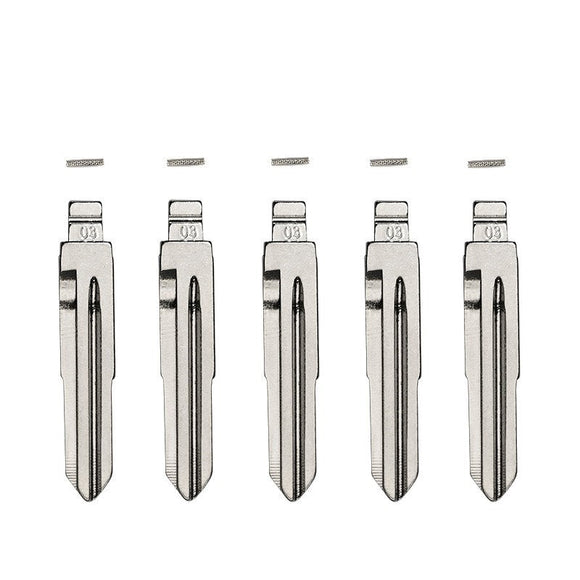 5-Pack Honda HD103 Flip Key Blade w/Roll Pins for Xhorse Remotes