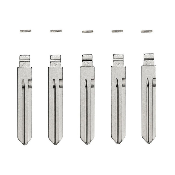 5-Pack Nissan DA34 Flip Key Blade w/Roll Pins for Xhorse Remotes