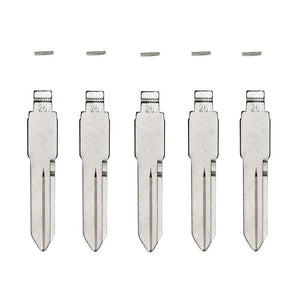 5-Pack GM B102 Flip Key Blade w/Roll Pins for Xhorse Remotes