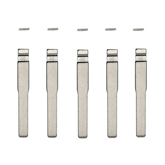 Ford HU101 - Flip Key Blade w/Roll Pins for Xhorse Remotes (GTL) (5 Pack)