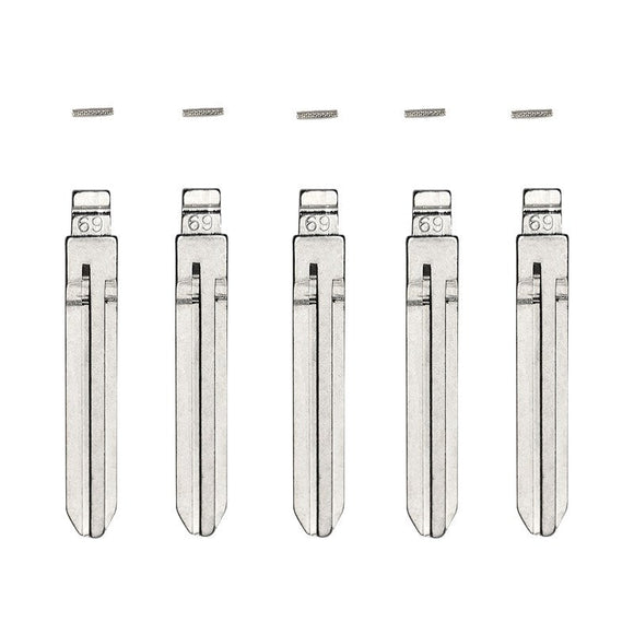 5-Pack GM B110 Flip Key Blade w/Roll Pins for Xhorse Remotes