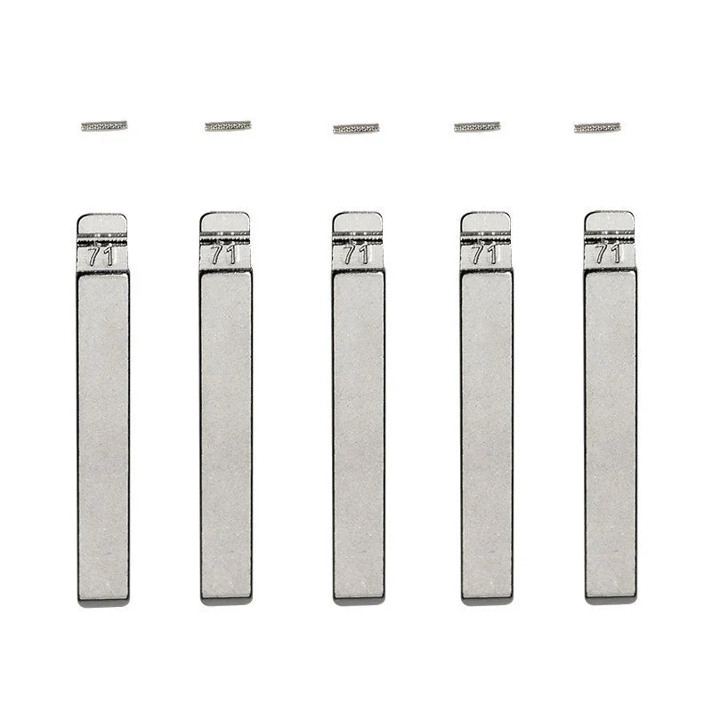 GM HU100 - Flip Key Blade w/Roll Pins for Xhorse Remotes (5 Pack)