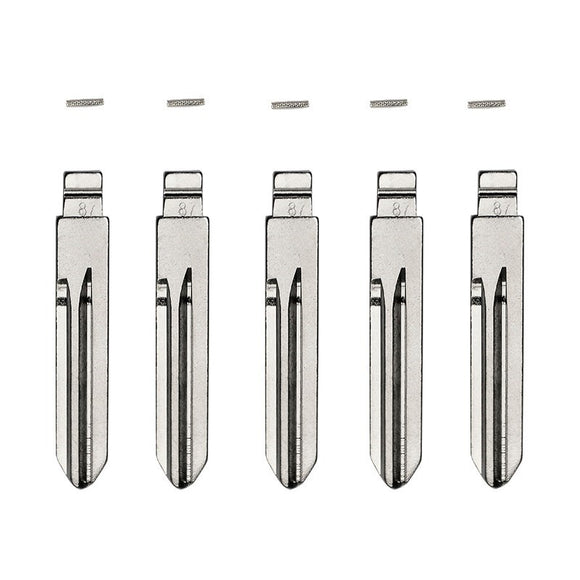 GM B106 - Flip Key Blade w/Roll Pins for Xhorse Remotes (GTL) (5 Pack)