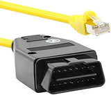 Ethernet to OBD2 Cable with Voltage Display - VOE, Enet cable for BMW, Supra, Volvo, Polestar