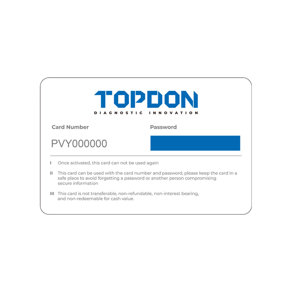 TOPDON ArtiDiag900BT One-Year Update