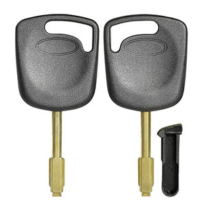 Jaguar 6-Cut Tibbe Plug Style Transponder Key Shell (Pack of 25)