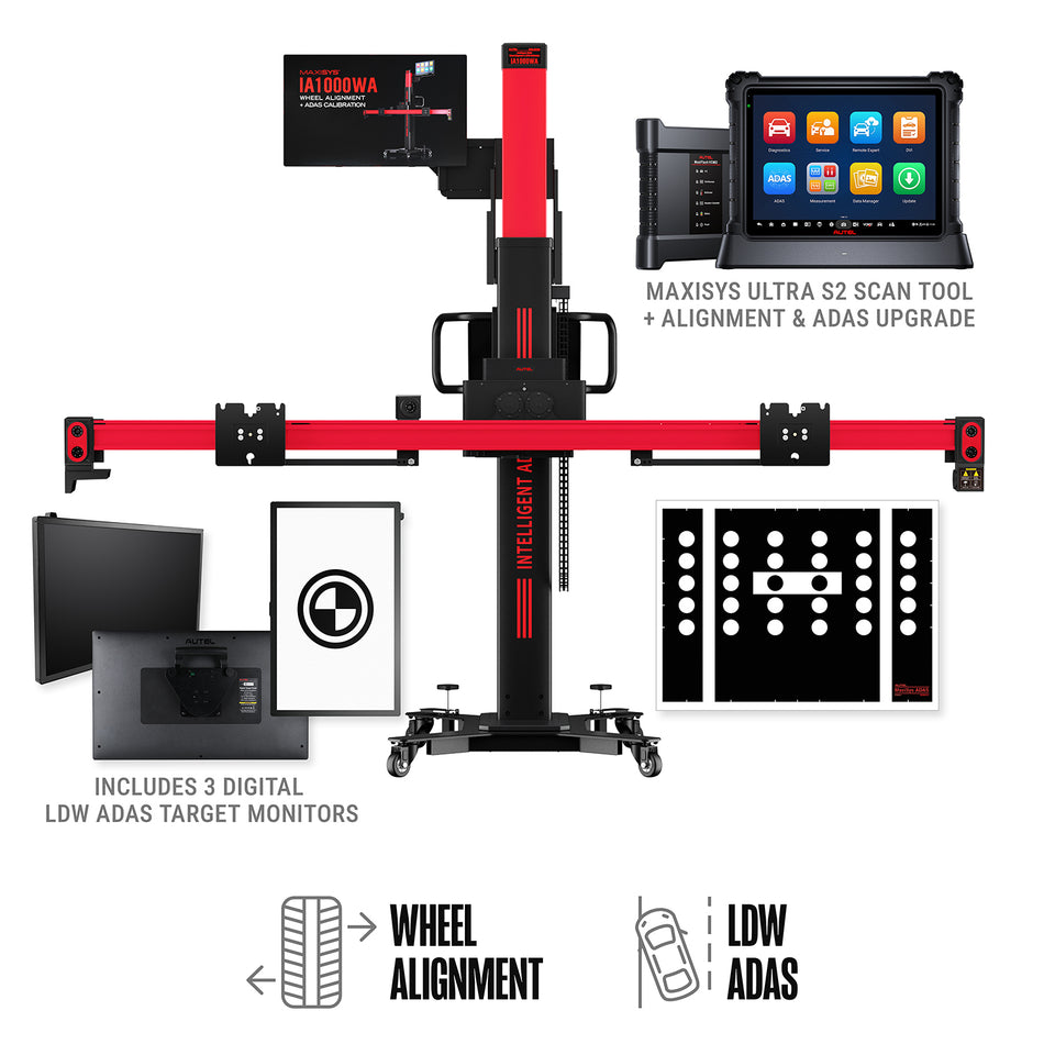 Autel IA1000 LDW System w MS Ultra S2 and Digital Targets