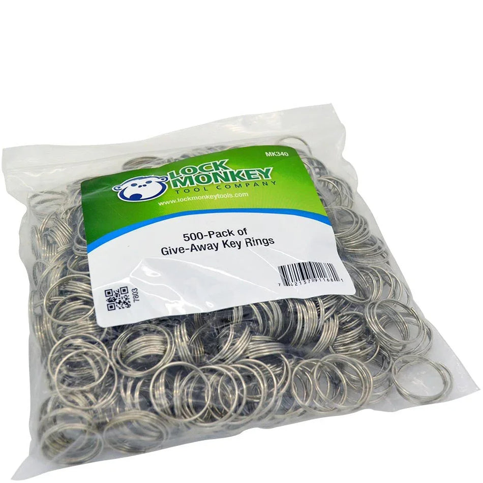 500-Pack of 3/4" Give-Away Key Rings