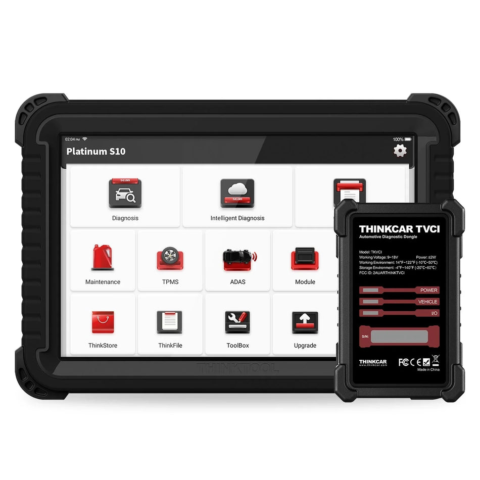 PLATINUM S10 CAN FD - 5 YEAR UPDATES - 10 inch Comprehensive Vehicle Diagnostic Scanner OBD2 Car Code Reader Tool with 41 Reset Functions