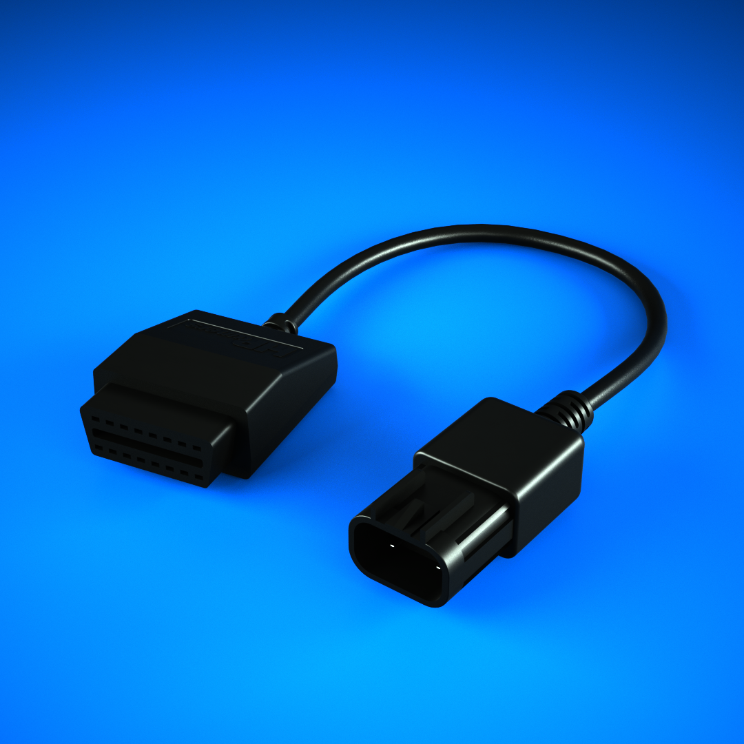 HP Tuners OBDII Adapter Cable for supported Polaris and Indian vehicles diagnostic scanner