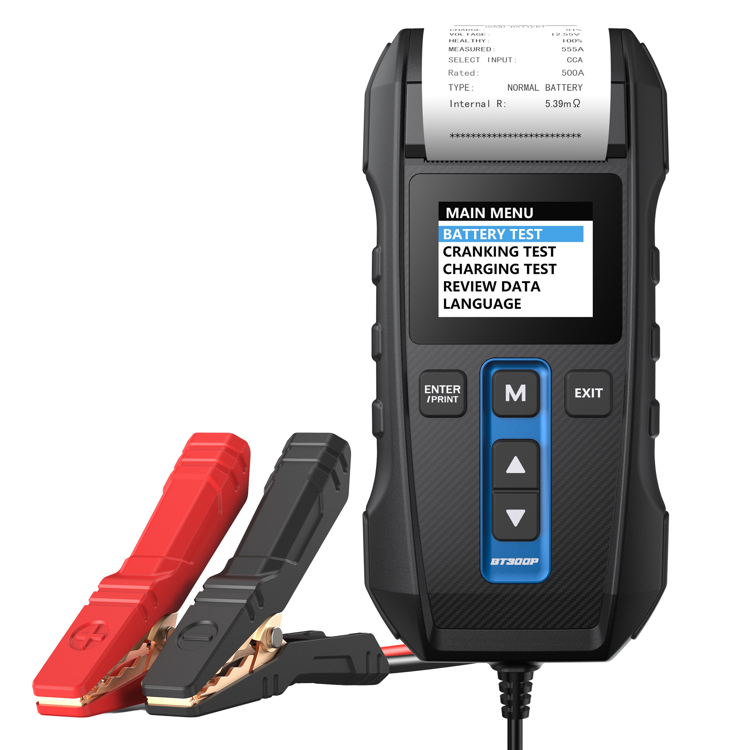 TOPDON BT300P with Printer Battery Tester