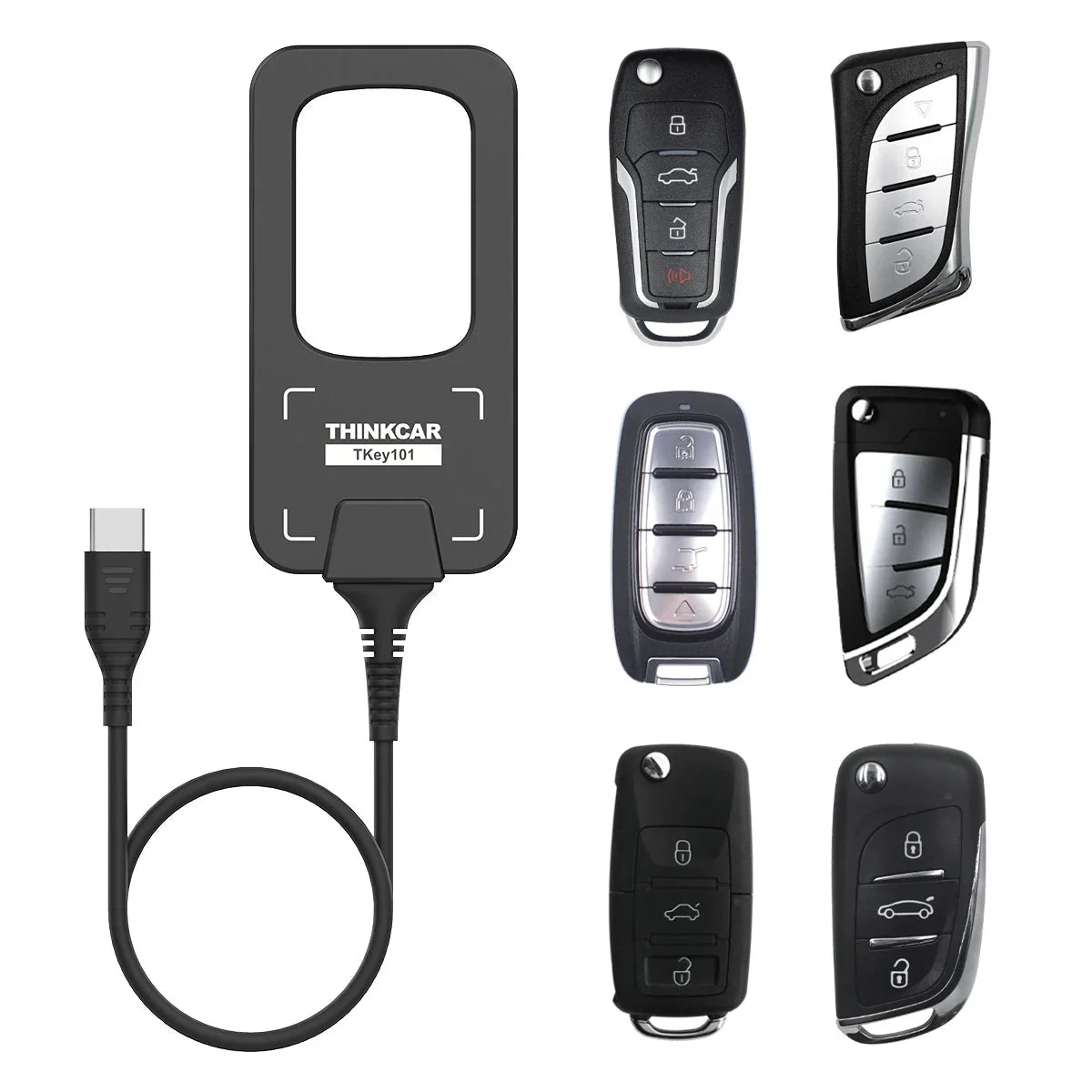 THINKCAR?TKEY 101 - Universal Smart Car Key Programmer Equipment with 6 ...