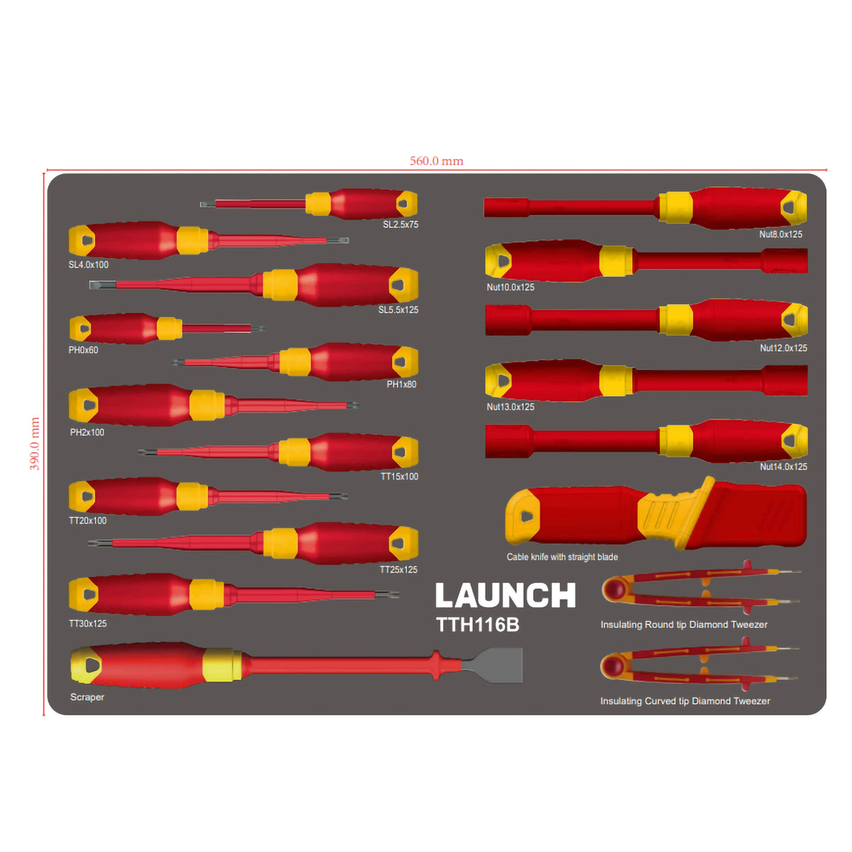Launch TTH-116 EV Tool Cart