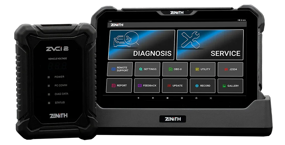 Zenith Z7 Professional Diagnostic Scan Tool and J2534 Device
