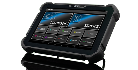 EZDS Zenith Z7 Scan Tool Rear View - EZDS Zenith