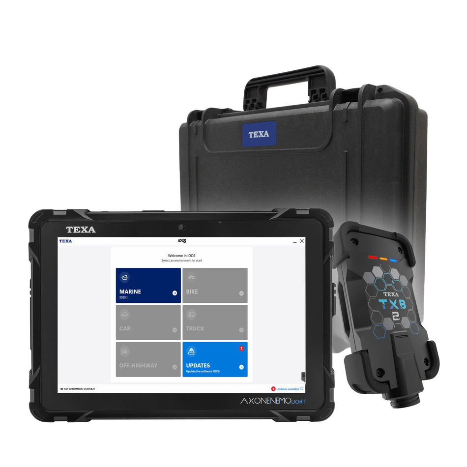 TEXA AXONE Nemo Light Marine with TXB2 - No Cables - package contents