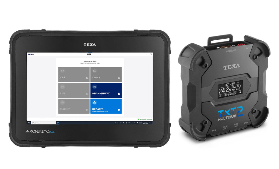TEXA AXONE Nemo Plus OHW with Multihub 2 - package contents