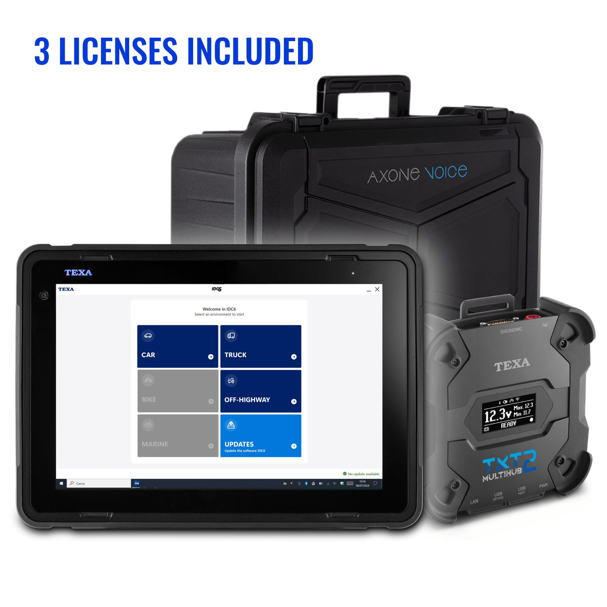 TEXA AXONE Voice Deluxe Fleet Package - package contents