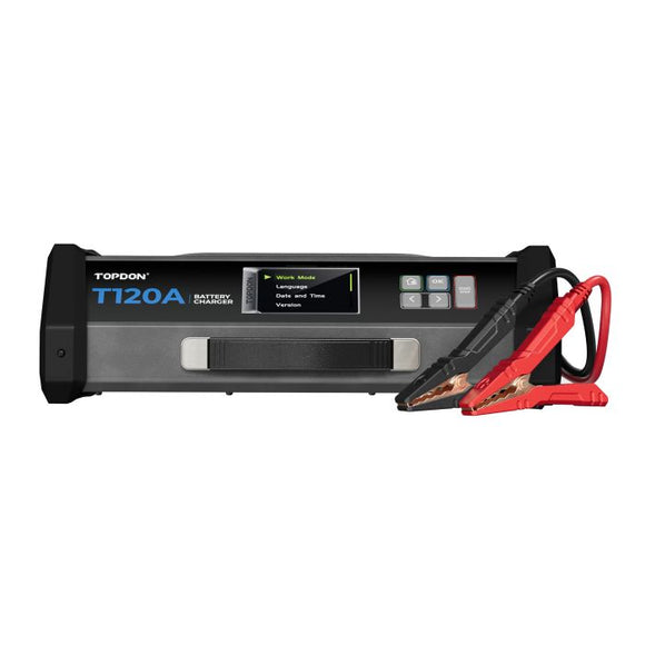 Topdon T120A - Tornado 120000 - Power Supply & 12V Battery Maintainer - Professional Smart Programming Power Supply with Adjustable Voltage and Current