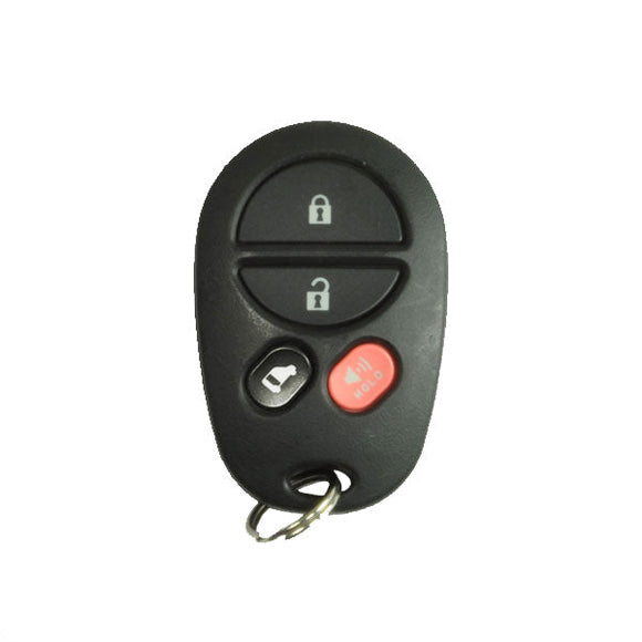 Toyota Sienna 2004-2013 4-Button Remote (FCC: GQ43VT20T)