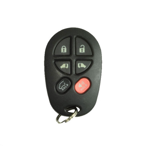 Toyota Sienna 2004-2017 6-Button Remote (FCC: GQ43VT20T)