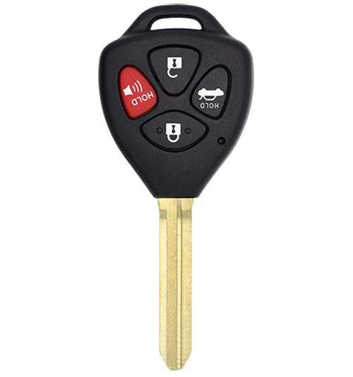 Toyota Corolla/Avalon 2008-2012 4-Button Remote Head Key (FCC: GQ4-29T)