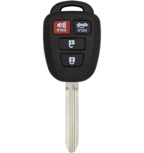 Toyota RAV4 Highlander 2013-2018 4-Button Remote Head Key (FCC: GQ4-52T)