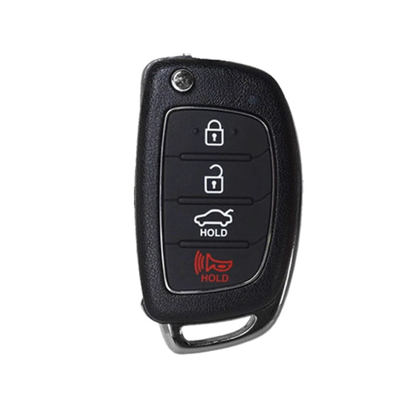 Hyundai Sonata 2014-2017 4-Btn Flip Key Remote (FCC: TQ8-RKE-4F16)