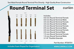 curien Premium Round Pin Terminal Connector Set