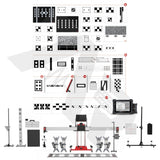 Autel Adas - Ia800 Calibration Frame All Systems 3.0 Package With Maxisys Ms909