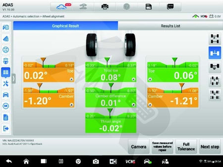 Autel Adas: Maxisys Ia900Wa Wheel Alignment + Adas Calibration