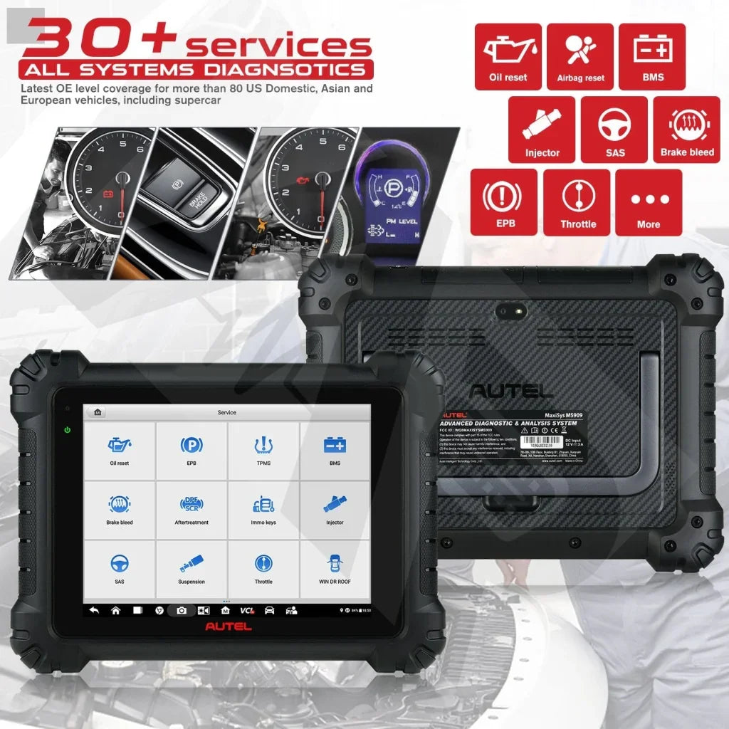 AUTEL MaxiSys MS909 EV - Electric Vehicle Diagnostic Scan Tool and J25 ...
