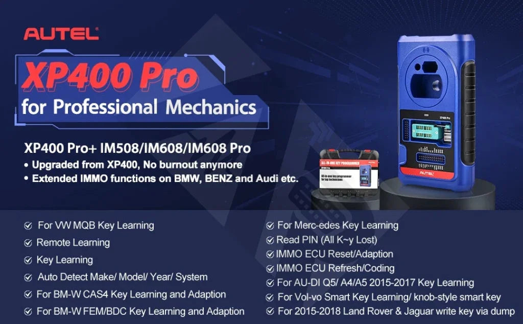 Autel Xp400Pro + Imkpa Adapter Set (Upgrade Im608/im600 To Im608/im600Pro) Key Tools