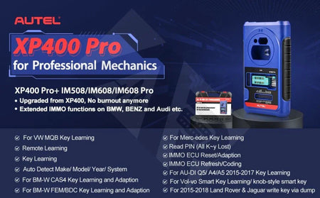 Autel Xp400Pro (Upgrade Im608/im600 To Im608/im600Pro) Key Tools