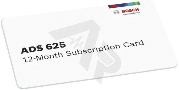 Bosch Ads 625 1 Year Annual Subscription Renewal Updates