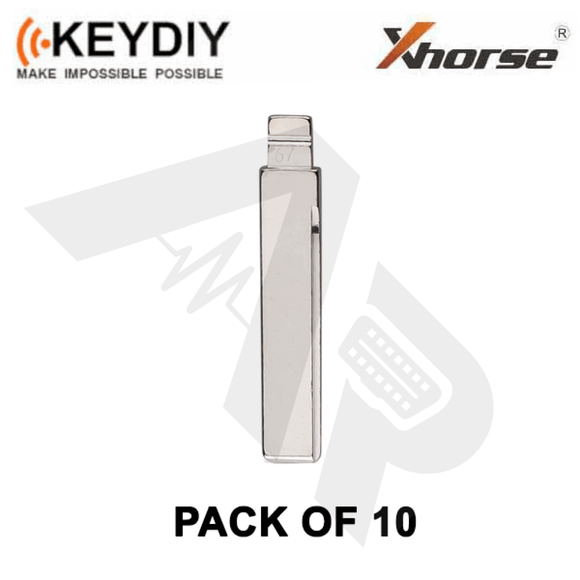 Key Blade: 67# - Hu92 Bmw Blade For Xhorse & Keydiy Universal Remotes (Pack Of 10X) Blades
